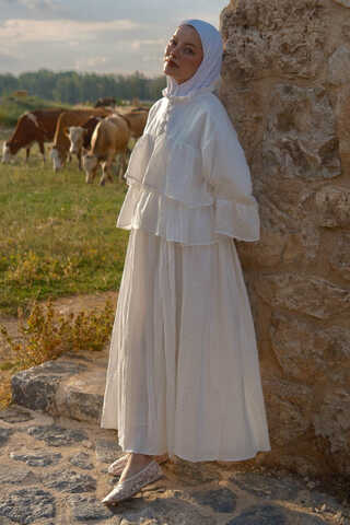 Flora Etek Beyaz - 1