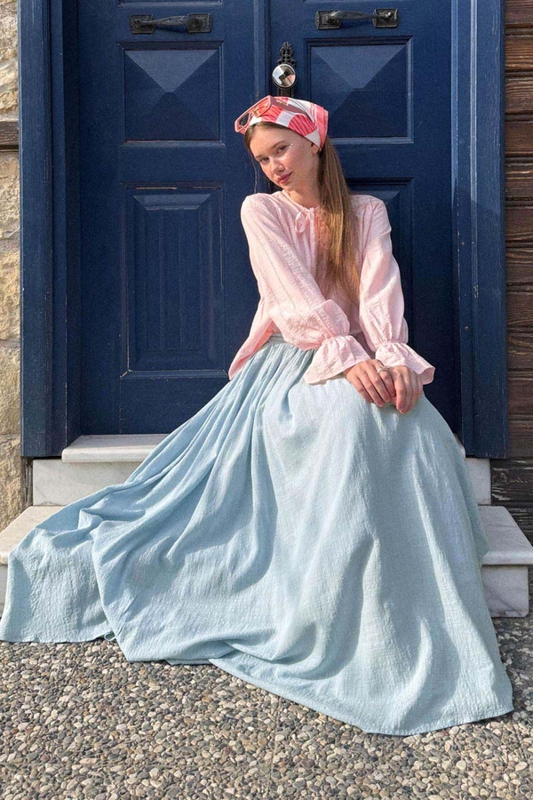 Flora Skirt Baby Blue 