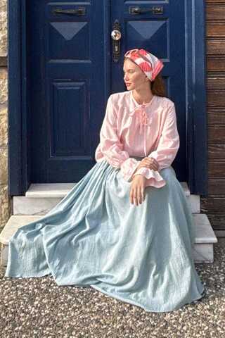 Flora Skirt Baby Blue - 3