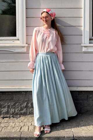 Flora Skirt Baby Blue - 2
