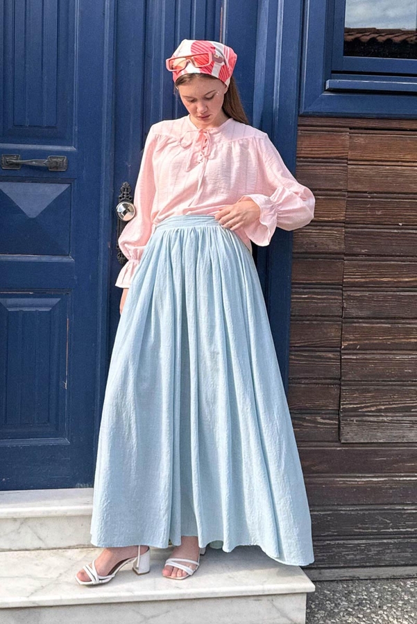 Flora Skirt Baby Blue - 9