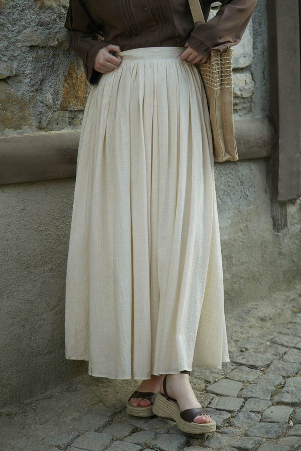 Flora Skirt Ecru - 3