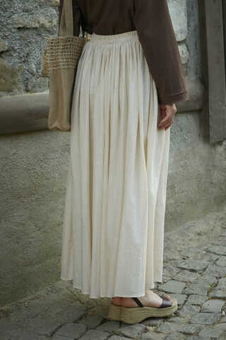 Flora Skirt Ecru - 6