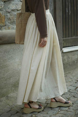 Flora Skirt Ecru - 5