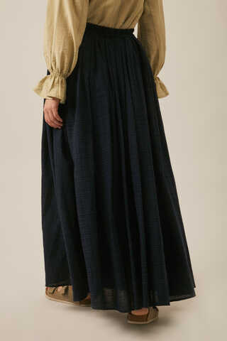 Flora Skirt Navy Blue - 2