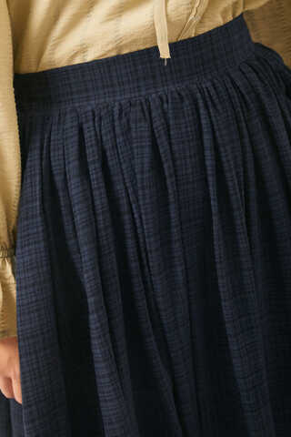 Flora Skirt Navy Blue - 3
