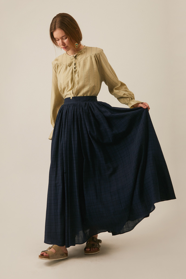 Flora Skirt Navy Blue - 5