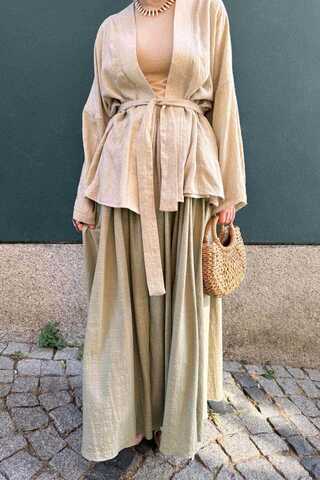 Flora Skirt Olive Green - 3