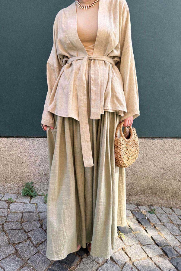 Flora Skirt Olive Green - 3