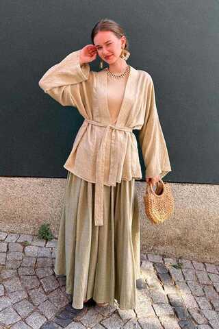 Flora Skirt Olive Green - 5