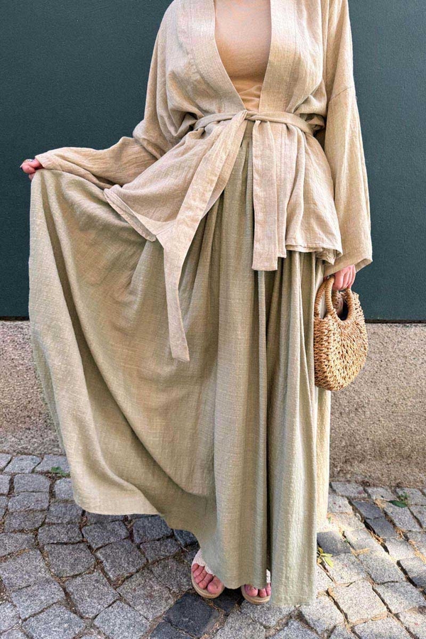 Flora Skirt Olive Green - 1