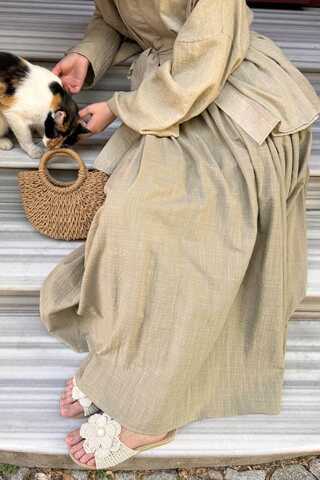 Flora Skirt Olive Green - 4