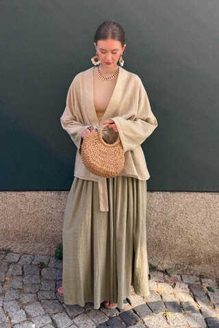 Flora Skirt Olive Green - 7