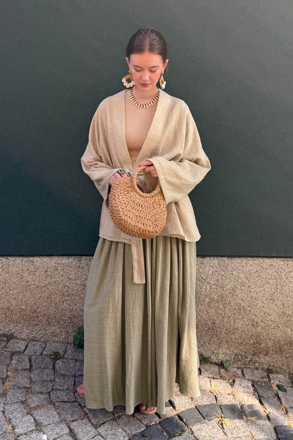 Flora Skirt Olive Green - 7