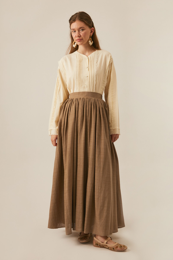 Flora Skirt Tan - 5