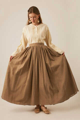 Flora Skirt Tan - 6