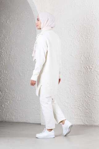 Floral Sweater Ecru - 4