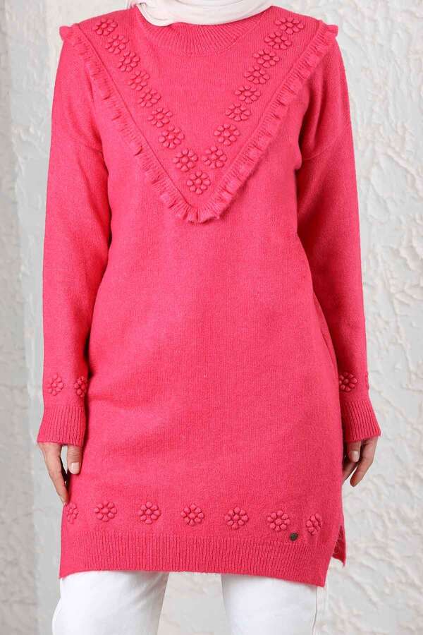 Floral Sweater Pink - 3