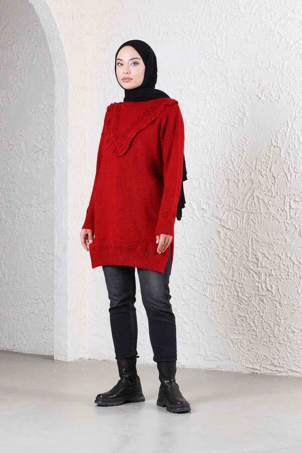 Floral Sweater Red - 2