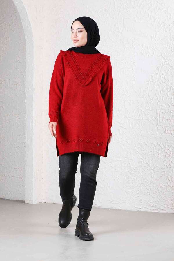 Floral Sweater Red - 3