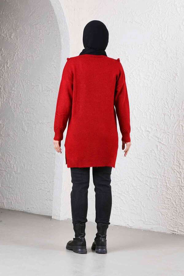 Floral Sweater Red - 5