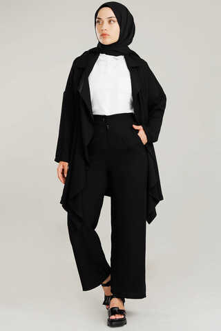 Flowy Jacket Suit Black - 4