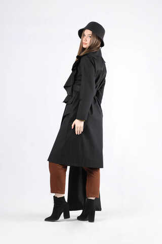 Frilly Trench Black - 6