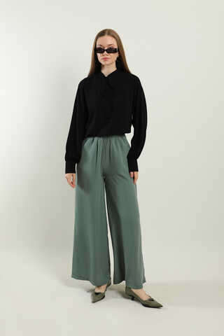 Fularlı Gömlek Siyah - 2