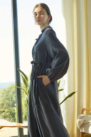 Fulya Dress Anthracite - 6