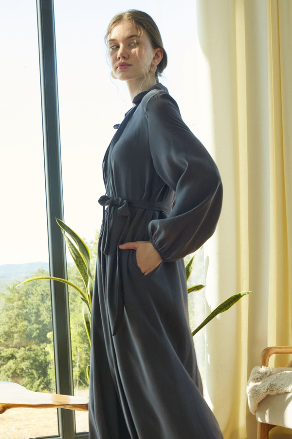 Fulya Dress Anthracite - 6