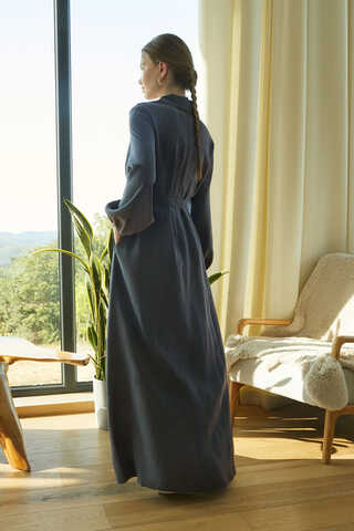 Fulya Dress Anthracite - 12