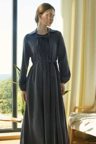 Fulya Dress Anthracite - 7