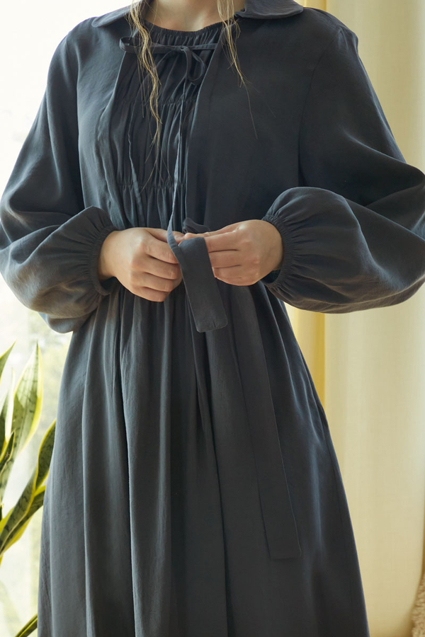 Fulya Dress Anthracite - 8