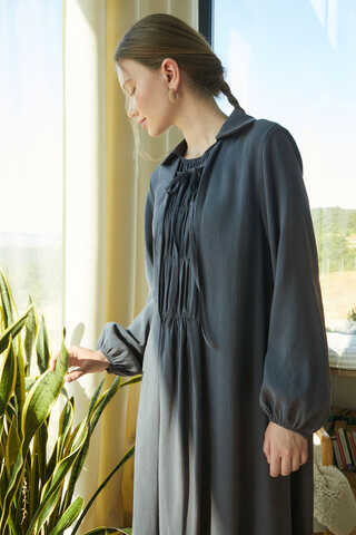 Fulya Dress Anthracite - 11
