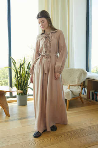 Fulya Dress Beige - 2