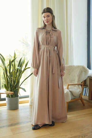 Fulya Dress Beige - 3