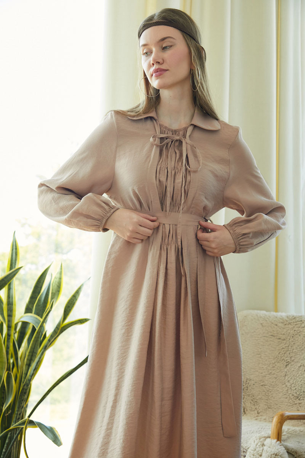 Fulya Dress Beige 