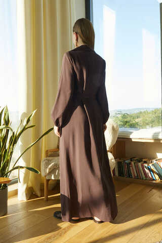 Fulya Dress Brown - 12