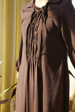 Fulya Dress Brown - 7