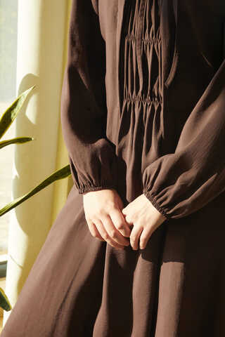 Fulya Dress Brown - 10