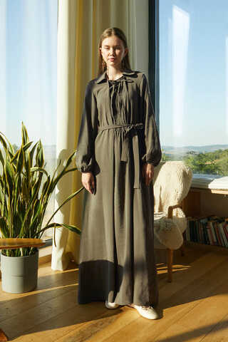 Fulya Dress Khaki - 3