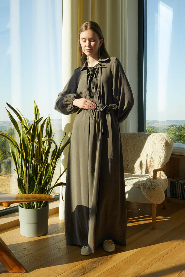 Fulya Dress Khaki - 4