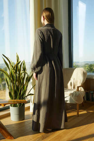 Fulya Dress Khaki - 10