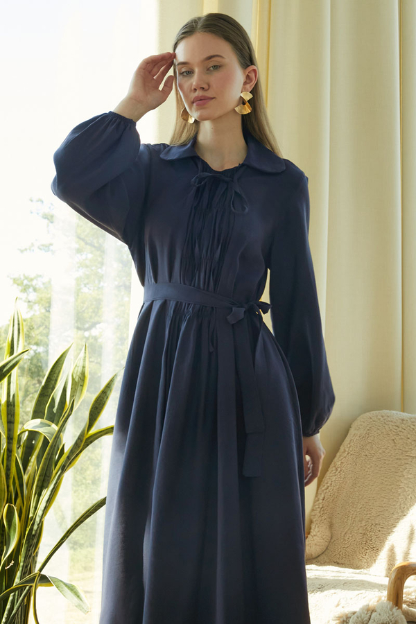 Fulya Dress Navy - 8