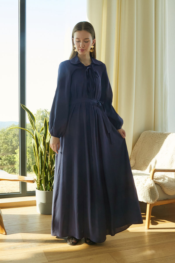 Fulya Dress Navy - 2