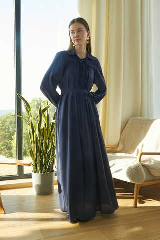 Fulya Dress Navy - 3
