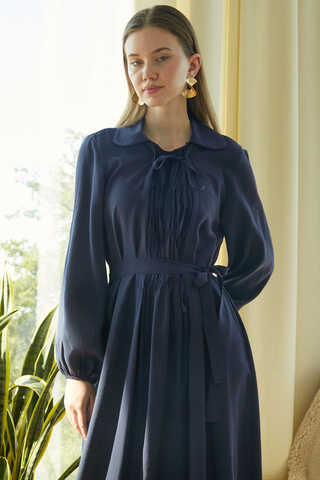 Fulya Dress Navy - 7