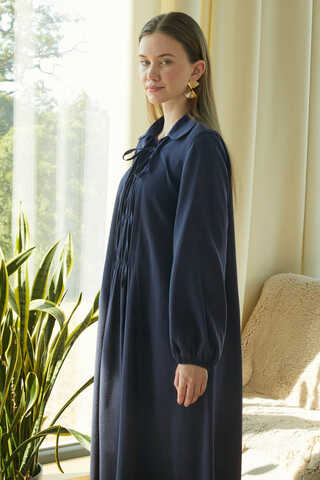Fulya Dress Navy - 16