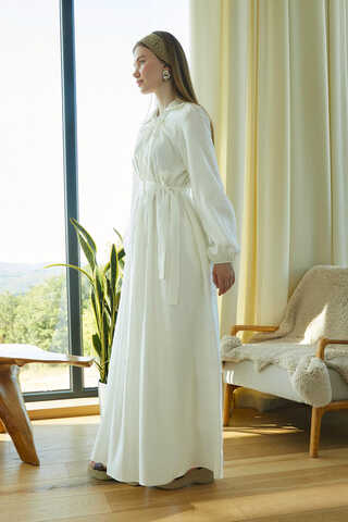 Fulya Dress White - 11