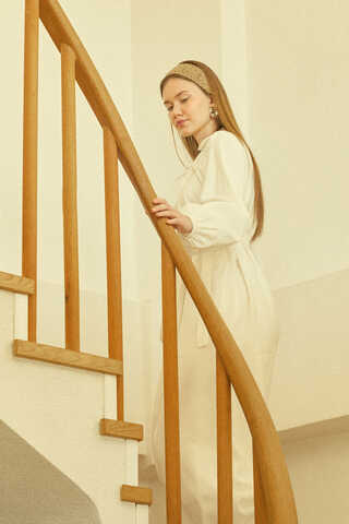 Fulya Dress White - 5